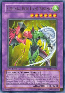 Elemental HERO Flame Wingman (V.1 - Ultra Rare)