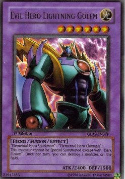 Evil HERO Lightning Golem (V.1 - Ultra Rare)