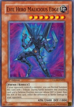 Evil HERO Malicious Edge (V.1 - Super Rare)