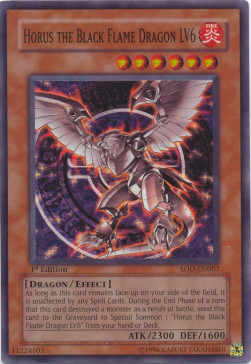 Horus the Black Flame Dragon LV6 (V.1 - Super Rare)