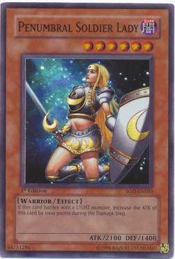 Penumbral Soldier Lady (V.1 - Super Rare)