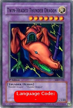 Twin-Headed Thunder Dragon (V.2 - Super Rare)