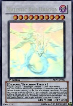 Majestic Red Dragon (V.3 - Ghost Rare)