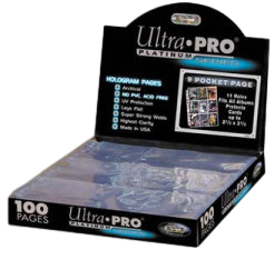 100 Ultra Pro PLATINUM Nine Pocket Pages