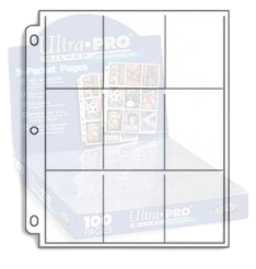 1x Ultra Pro SILVER Nine Pocket Page