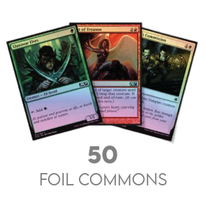 50 random FOIL Commons