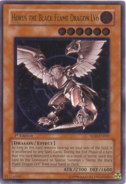 Horus the Black Flame Dragon LV6 (V.2 - Ultimate Rare)