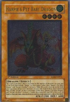 Harpie's Pet Baby Dragon (V.2 - Ultimate Rare)