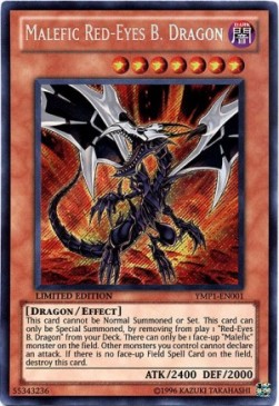 Malefic Red-Eyes Black Dragon (V.1 - Secret Rare)