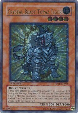 Crystal Beast Topaz Tiger (V.2 - Ultimate Rare)