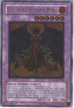 Evil HERO Inferno Wing (V.2 - Ultimate Rare)