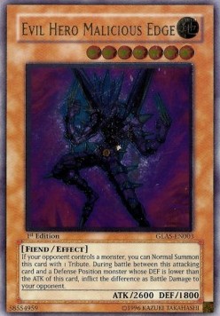 Evil HERO Malicious Edge (V.2 - Ultimate Rare)