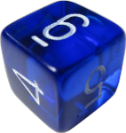 Generic D6 Die (16 mm - Numbers)