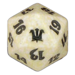 White Innistrad D20 Die