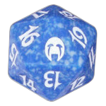 Blue Apocalypse D20 Die