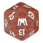 Red Onslaught D20 Die