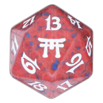 Red Champions of Kamigawa D20 Die