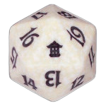 White Saviors of Kamigawa D20 Die