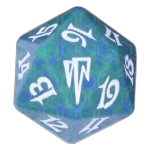 Green Coldsnap D20 Die