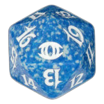 Blue Future Sight D20 Die