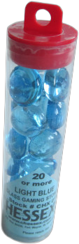 Chessex Light Blue Gaming Stones