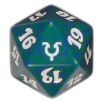 Green Avacyn Restored D20 Die