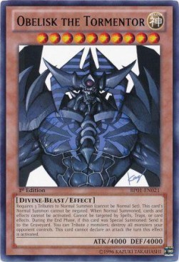 Obelisk the Tormentor (V.1 - Rare)