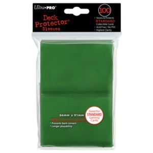 100 Ultra Pro Deck Protector sleeves (Green)