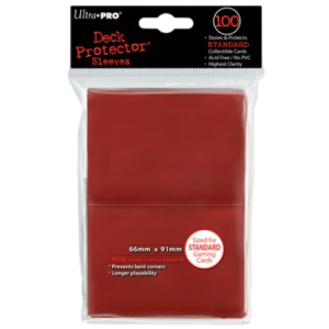 100 Ultra Pro Deck Protector sleeves (Red)