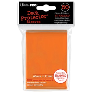 50 Ultra Pro Deck Protector Sleeves (Orange)