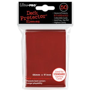 50 Ultra Pro Deck Protector Sleeves (Red)