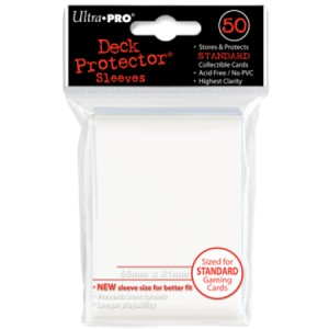 50 Ultra Pro Deck Protector Sleeves (White)