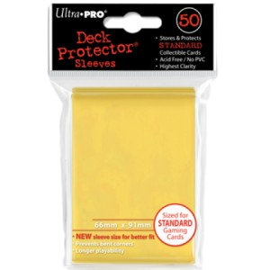 50 Ultra Pro Deck Protector Sleeves (Yellow)