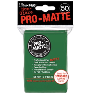 50 Ultra Pro Pro-Matte Sleeves (Green)