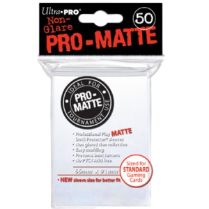 50 Ultra Pro Pro-Matte Sleeves (White)