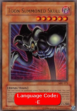 Toon Summoned Skull (V.1 - Ultra Rare)