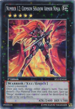 Number 12: Crimson Shadow Armor Ninja (V.2 - Starfoil Rare)