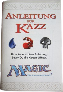 Introductory Two-Player Set: Kazz Instructions Booklet