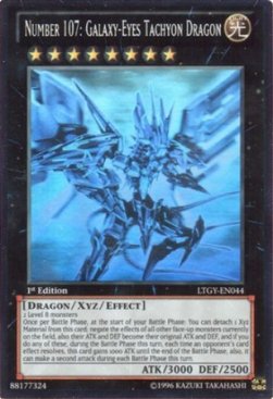 Number 107: Galaxy-Eyes Tachyon Dragon (V.6 - Ghost Rare)