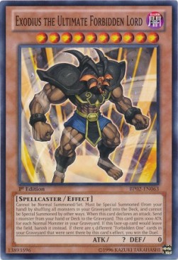 Exodius the Ultimate Forbidden Lord (V.1 - Common)