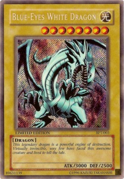 Blue-Eyes White Dragon (V.1 - Secret Rare)