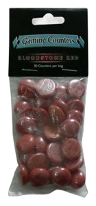 Arcane Tinmen Gaming Stones ("Bloodstone" Red)