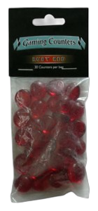 Arcane Tinmen Gaming Stones ("Ruby" Red)