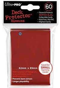 60 Small Ultra Pro Deck Protector Sleeves (Red)