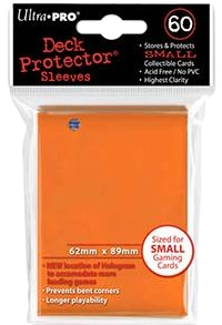 60 Small Ultra Pro Deck Protector Sleeves (Orange)