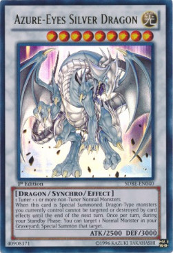 Azure-Eyes Silver Dragon (V.1 - Ultra Rare)