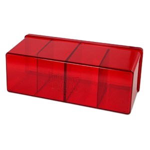 Dragon Shield: 4-Compartment Card Box (Red)