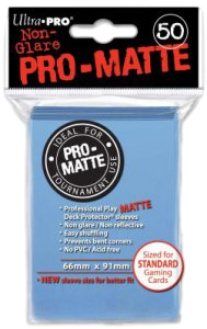 50 Ultra Pro Pro-Matte Sleeves (Light Blue)