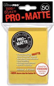 50 Ultra Pro Pro-Matte Sleeves (Yellow)