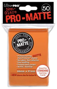 50 Ultra Pro Pro-Matte Sleeves (Orange)